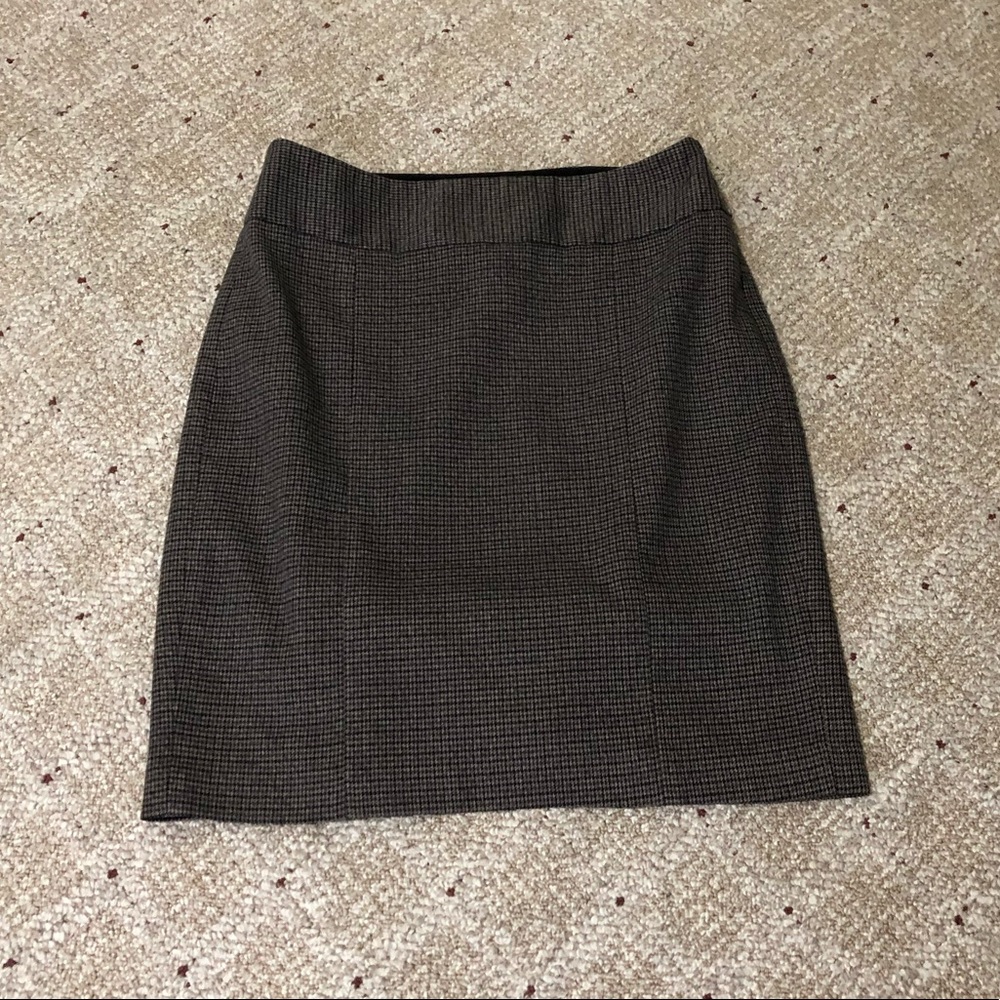The Limited Black and Brown Tweed Print  Skirt